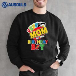 Mom of the Birthday Boy  Uno Mommy Mama 1st Bday Sweatshirt