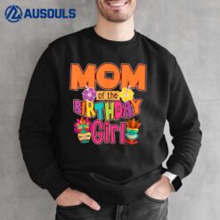 Mom of the Birthday Girl Luau Matching Family Party Sweatshirt