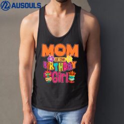 Mom of the Birthday Girl Luau Matching Family Party Tank Top