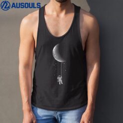 Moon Swing - Stars Galaxy Astronaut Universe Space Tank Top