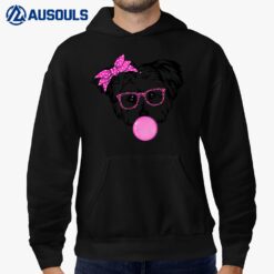 Morkie dog Mom with bubble gum bandana glasses Hoodie