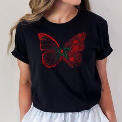 Morocco Flag Butterfly Moroccan Roots Moroccan Flag Morocco T-Shirt