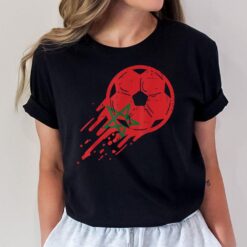 Morocco Flag Moroccan Soccer Football Fan Men Women Kids T-Shirt