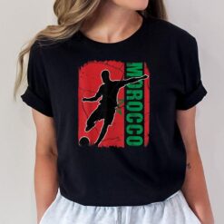 Morocco Soccer Team Moroccan Flag Jersey Football Fans T-Shirt