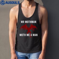 Mothman Cryptid Cryptozoology Mr Mothman Moth Me A Man Tank Top
