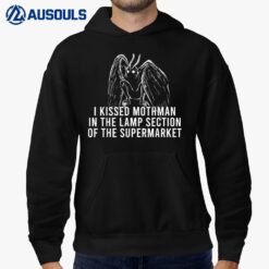 Mothman Cryptid I Kissed Mothman In The Lamp Section Hoodie