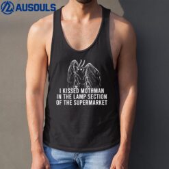 Mothman Cryptid I Kissed Mothman In The Lamp Section Tank Top