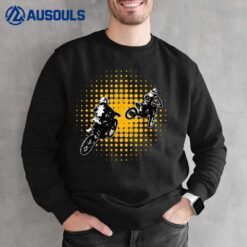 Motocross Dirt Bike Racing Vintage Jumping Dirt Bike Sweatshirt