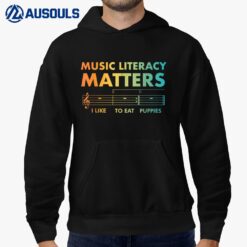 Music Literacy Matters Funny Joke Read Repeat Music TeachersVer 2 Hoodie