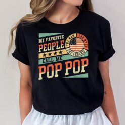 My Favorite People Call Me Pop Pop Men Vintage Grandpa T-Shirt