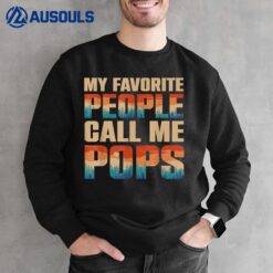 My Favorite People Call Me Pops Men Vintage GrandpaVer 2 Sweatshirt