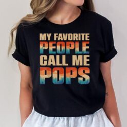 My Favorite People Call Me Pops Men Vintage GrandpaVer 2 T-Shirt