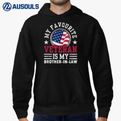 My Favorite Veteran Is My Brother-In-Law Relatives Veterans Hoodie