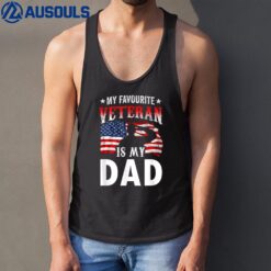 My Favorite Veteran Is My Dad Family Veterans Veteran's Day Tank Top