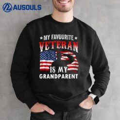 My Favorite Veteran Is My Grandparent Family Veteran's Day Sweatshirt