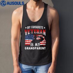 My Favorite Veteran Is My Grandparent Family Veteran's Day Tank Top