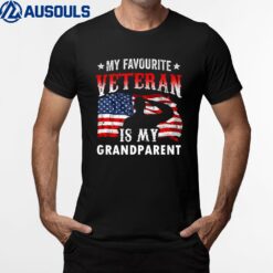 My Favorite Veteran Is My Grandparent Family Veteran's Day T-Shirt