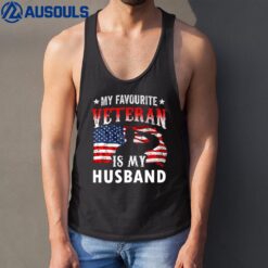 My Favorite Veteran Is My Husband Veteran's Day Veterans Tank Top