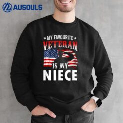 My Favorite Veteran Is My Niece Team Veteran's Day Veterans Sweatshirt