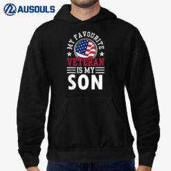 My Favorite Veteran Is My Son Veterans Relatives Pride Hoodie