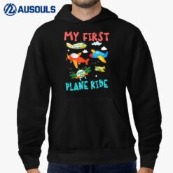My First Airplane Ride  First Time Flying Boys Girls Hoodie