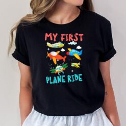 My First Airplane Ride  First Time Flying Boys Girls T-Shirt