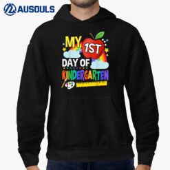My First Day Of Kindergarten Funny Colorful Rainbow Hoodie