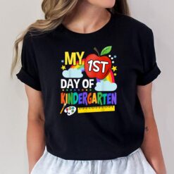 My First Day Of Kindergarten Funny Colorful Rainbow T-Shirt