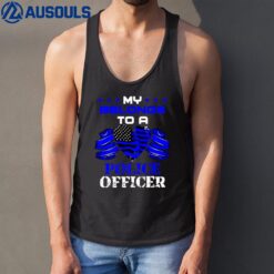 My Heart Belongs To Police Officer Law Enforcement Tank Top