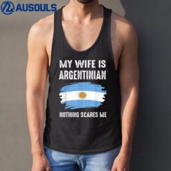My Wife Is Argentinian Argentina Pride Flag Heritage Roots Tank Top