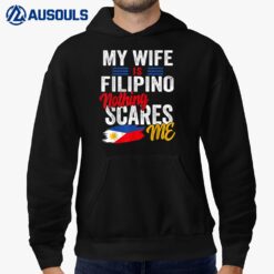 My Wife Is Filipino Philippines Heritage Roots Flag Souvenir Hoodie