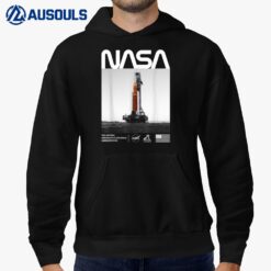 NASA Artemis SLS Space Launch System Worm Insignia Logo Hoodie