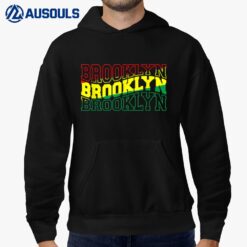 NYC Rasta Vintage Brooklyn Reggae Green and Yellow ReggaeVer 2 Hoodie