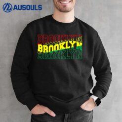 NYC Rasta Vintage Brooklyn Reggae Green and Yellow ReggaeVer 2 Sweatshirt