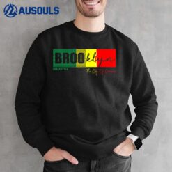 NYC Rasta Vintage Brooklyn Reggae Green and Yellow ReggaeVer 3 Sweatshirt