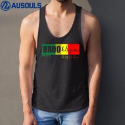 NYC Rasta Vintage Brooklyn Reggae Green and Yellow ReggaeVer 3 Tank Top