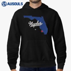 Naples Florida FL Map Hoodie