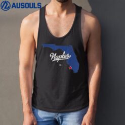 Naples Florida FL Map Tank Top