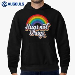 Narcotics Anonymous Hugs Not Drugs AA NA Sobriety Hoodie