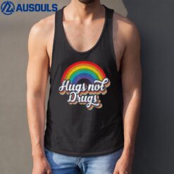 Narcotics Anonymous Hugs Not Drugs AA NA Sobriety Tank Top