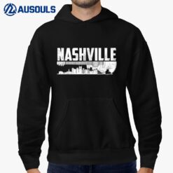 Nashville Skyline Tennessee Country Music Guitar Player Hoodie