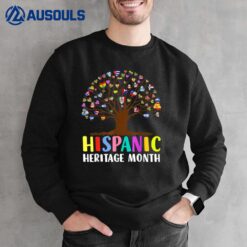 National Hispanic Heritage Month Hand Flag Tree Roots Latino Sweatshirt