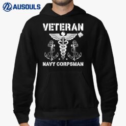 Navy Corpsman Veteran Veterans Day US Navy Corpsman Ver 1 Hoodie