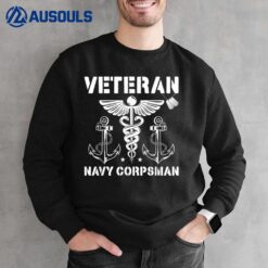 Navy Corpsman Veteran Veterans Day US Navy Corpsman Ver 1 Sweatshirt