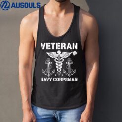 Navy Corpsman Veteran Veterans Day US Navy Corpsman Ver 1 Tank Top