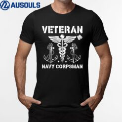Navy Corpsman Veteran Veterans Day US Navy Corpsman Ver 1 T-Shirt
