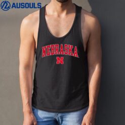 Nebraska Cornhuskers Arch Over Black Officially Licensed Tank Top