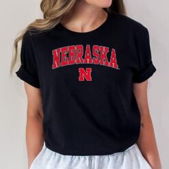 Nebraska Cornhuskers Arch Over Black Officially Licensed T-Shirt