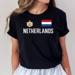 Netherlands Flag Football Soccer Fan Men Women Kids T-Shirt