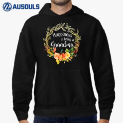 New Grandma s Flower Funny Happiness Is Being A Grandma Hoodie